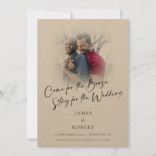 Save The Date Fun Come For Boze Photo Overlay Gay Mariage