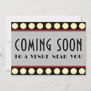 Save The Date Fun Retro Vintage Movie Marquee Bientôt Photo