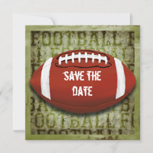Save The Date Funky Green Grunge