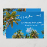 Funny Beach Wedding Photo Enregistrer la date