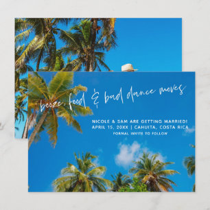 Save The Date Funny Beach Wedding Photo Enregistrer la date