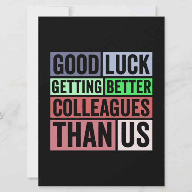 Save The Date Funny | Coworker Leaving | Good L (Devant)