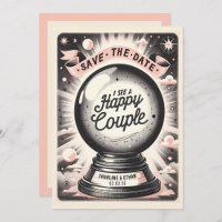 Funny Magic Ball rose noir Enregistrer la date