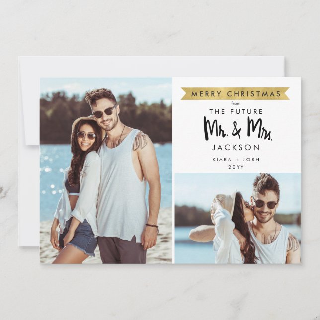 Save The Date Futur Noël M. et Mme Sauvez la date 2 Photo (Devant)