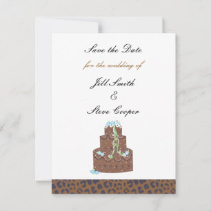 Save The Date Gâteau au chocolat Économisez la date