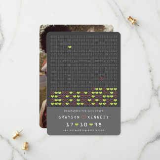 Save The Date Geek Programmé Pour L'amour Code Binaire Sauvegard
