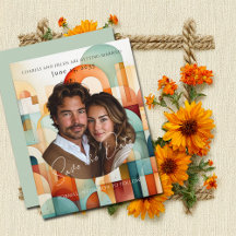 Géométrique moderne Enregistrer la date, Magnet ph