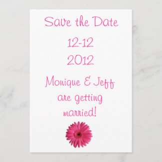 Save The Date Gerbera Daisy Enregistrer la date