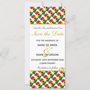 Save The Date GHANA Célébration de mariage chrétien