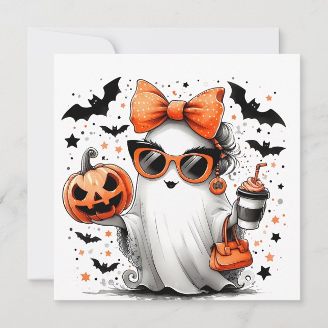 Save The Date Ghost d'Halloween drôle (Devant)