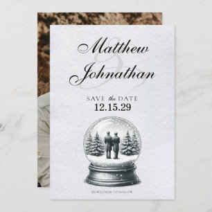 Save The Date Globe des glaces