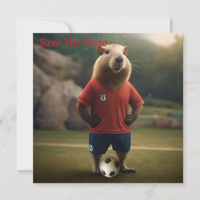 Save The Date "Goal-Scoring Capybara : The Ultimate Soccer Star  (Devant)