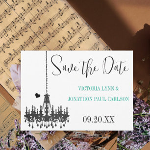 Save The Date Gold Damask Votre photo sur le dos Mariage de lust