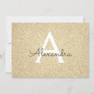 Save The Date Gold Sparkle Parties scintillant Sweet 16 Enregist