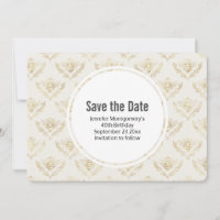 Golden Bumble Bee Motif Enregistrer la date