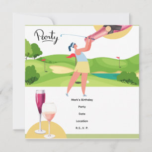 Save The Date Golfer Partons Tee pour la fête