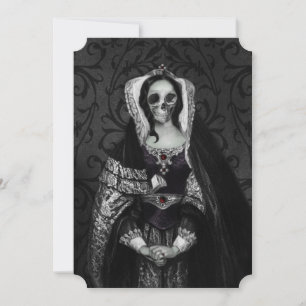 Save The Date Gothique Dame de crâne