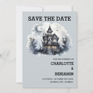 Save The Date Gothique Halloween Horor Mariage