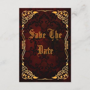 Save The Date Gothique Or Framed Sweet 16 Enregistrer La Date