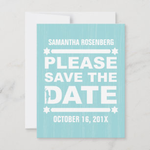 Save The Date Grand Type Bat mitzvah Enregistrer la date dans Tu