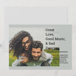 Save The Date Grande Amour Personnalisé, Bonne Musique, & Mauvai
