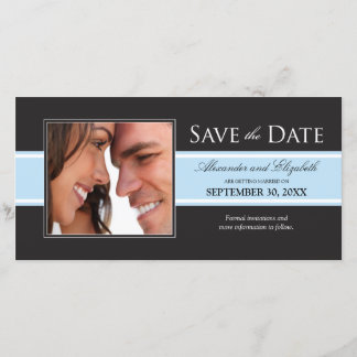 Save The Date Gras Bébé Bleu bande Enregistrer la date Annonce