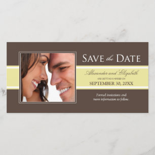 Save The Date Gras Gras Enregistrer la date (chocolat/ivoire)