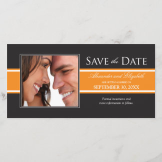 Save The Date Gras Orange Bande Enregistrer la date Annonce