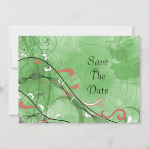 Save The Date Green Fancy Enregistrer la date