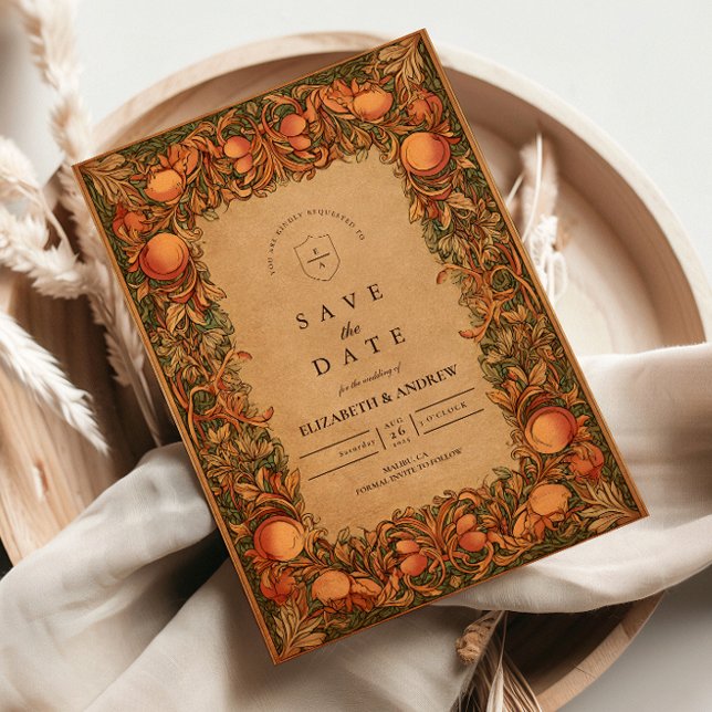 Save The Date Grenade vintage Art nouveau Mariage (Créateur téléchargé)