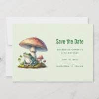 Grenouille sous un champignon Mignon Nature