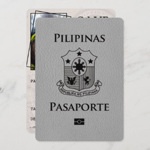 Save The Date Grey Philippines Passeport Enregistrer La Date