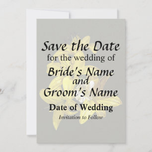 Save The Date Groupe de Lys jaunes