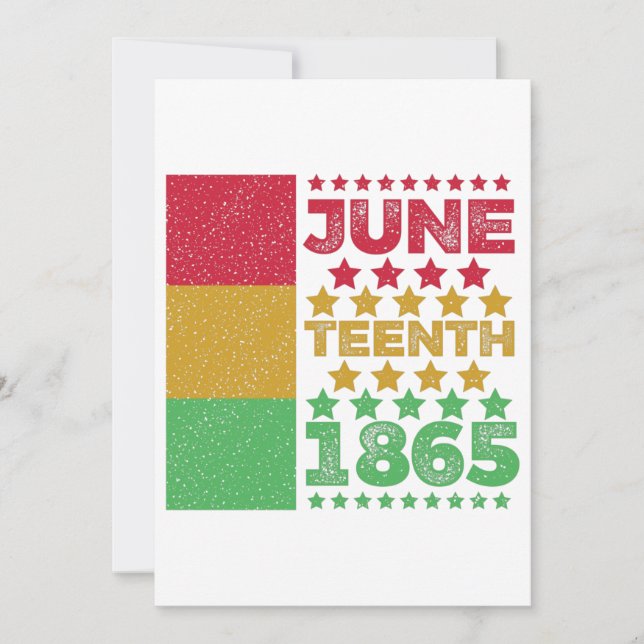 Save The Date Grungy Junetten, Liberté des Noirs (Devant)