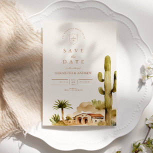 Save The Date Hacienda du désert style Mariage
