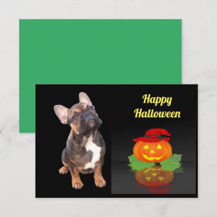 Save The Date Halloween bouledogue français French Bulldog