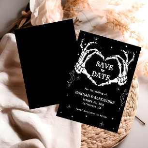 Save The Date Halloween Dark Moody Mariage gothique