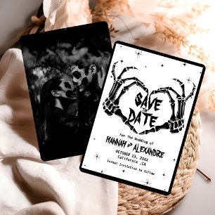 Save The Date Halloween Dark Moody Mariage gothique