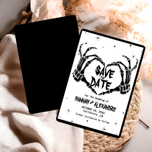 Save The Date Halloween Dark Moody Mariage gothique