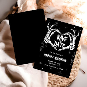 Save The Date Halloween Dark Moody Mariage gothique