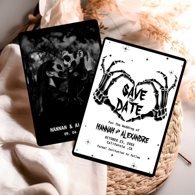 Save The Date Halloween Dark Moody Mariage gothique (Créateur téléchargé)