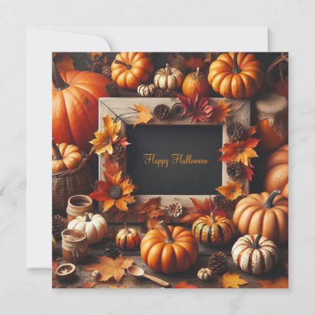 Save The Date Halloween Orange Frame (Devant)