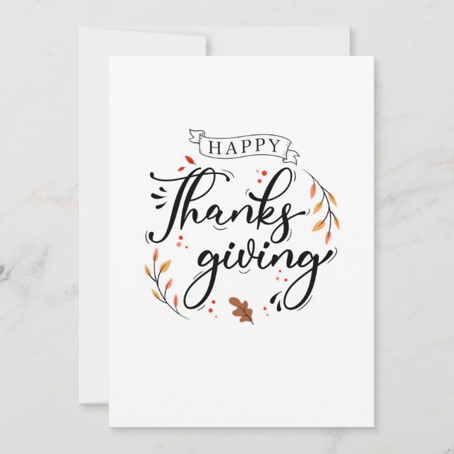 Save The Date Happy Thanksgiving (Devant)