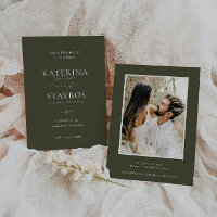 HARMONIE Olive Green Photo Mariage