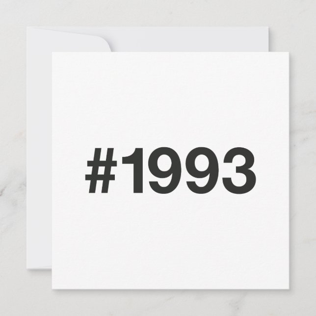 Save The Date Hashtag 32 Anniversaire 1993 (Devant)