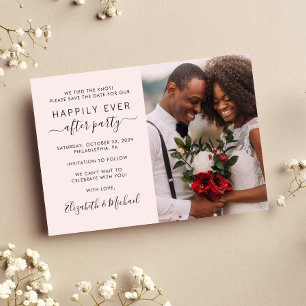 Save The Date Heureusement Jamais Après La Réception De Mariage 