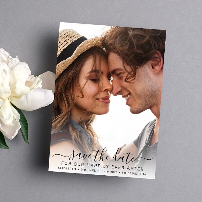 Save The Date Heureux chaque photo après (Créateur téléchargé)