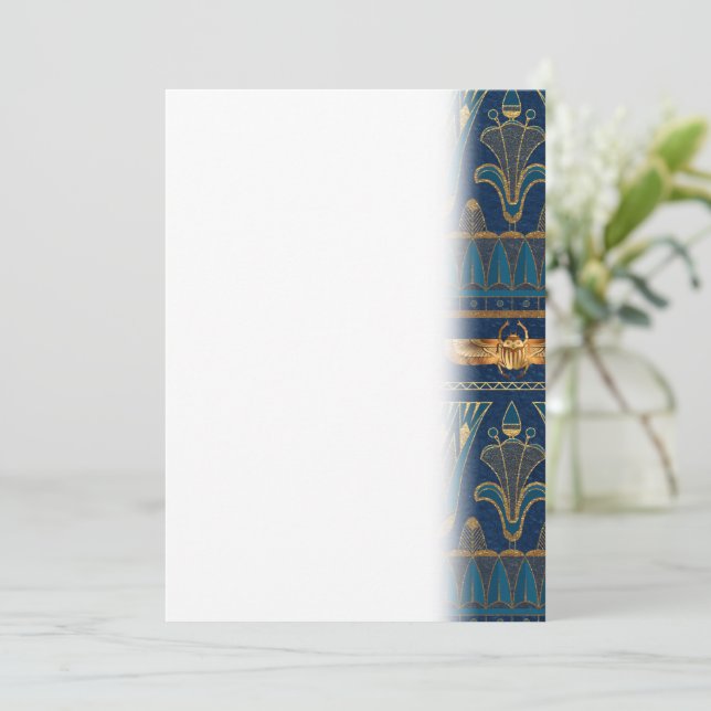 Save The Date Hiéroglyphes égyptiens Gold Beetles Parties scinti (Debout devant)