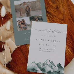 Save The Date Highland   Mariage de montagne minimal rustique