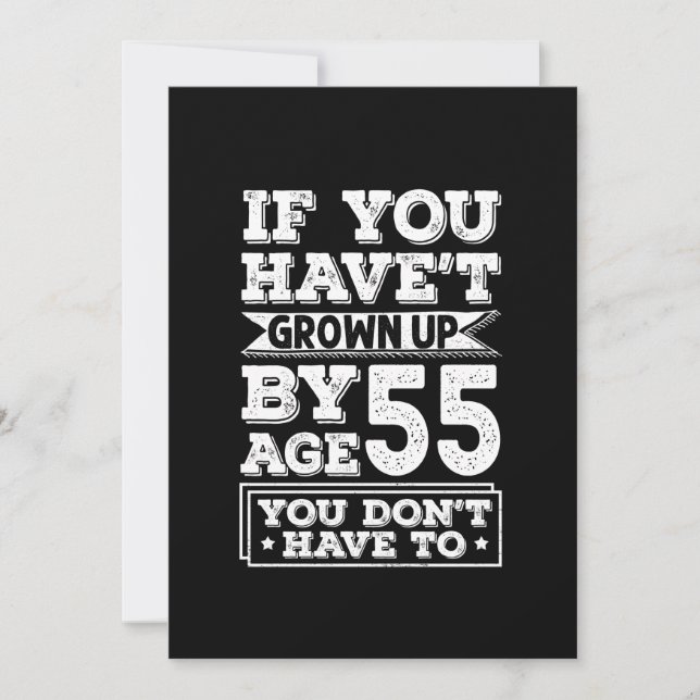 Save The Date Hilarious Age 55 (Devant)